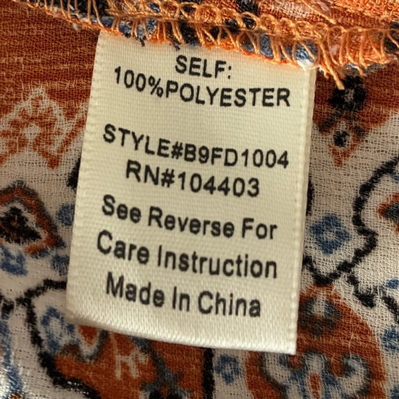 🆕Blu Pepper Patchwork Criss Cross Back Maxi Sundress S🆕 - Picture 10 of 14